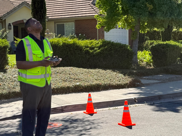 Reviewing and handling aerial data and hardware